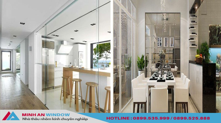 Minh An Window, lựa chọn hoàn hảo cho vách tắm kính nhà bếp