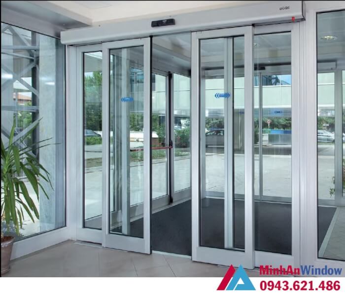 Mẫu cửa kính tự động Nabco Nhật Bản Cửa tự động Nabco Nhật