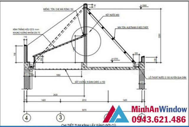 Bản vẽ mái sảnh kính Bản vẽ mái sảnh kính