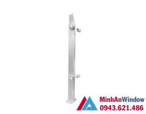 Trụ cầu thang kính inox kẹp gỗ 304 Trụ cầu thang kính inox kẹp gỗ 304