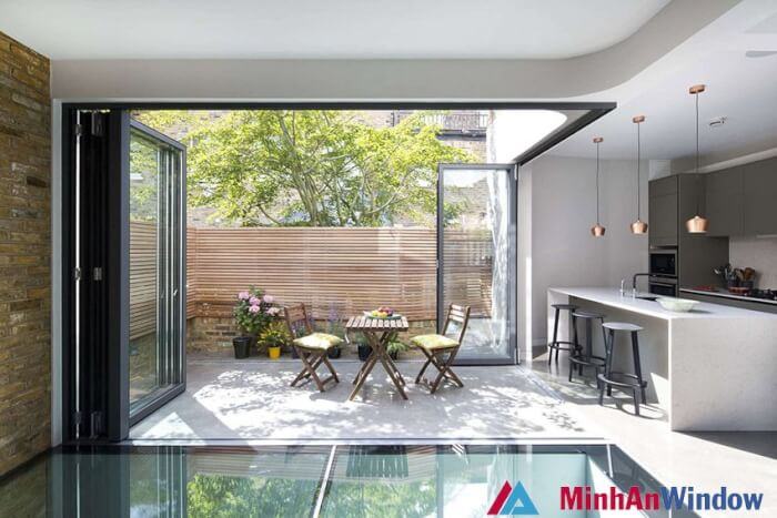 Mẫu cửa nhôm kính đẹp cao cấp(Trượt,Lùa 1 cánh,2,3,4 cánh) 34 những mẫu cửa kính đẹp