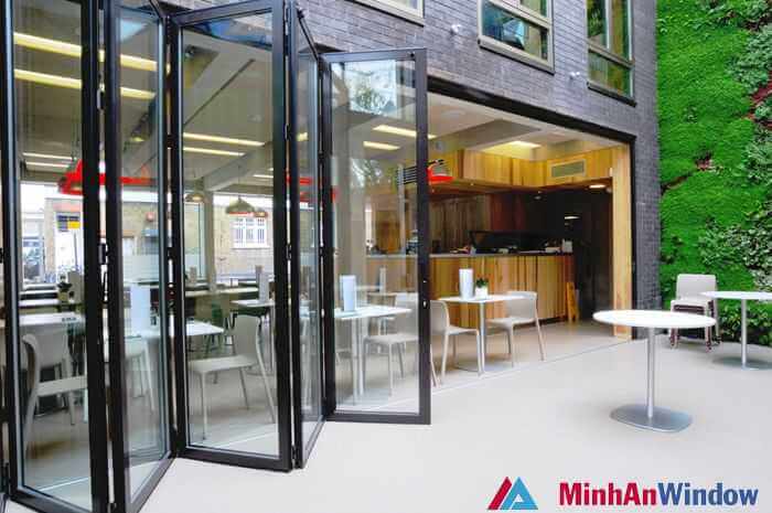 Cửa kính trượt gấp Cửa kính trượt gấp