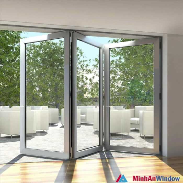 Mẫu Cửa Lùa Xếp Gấp Phổ Biến Nhất Năm 2020 3 cửa lùa xếp gấp