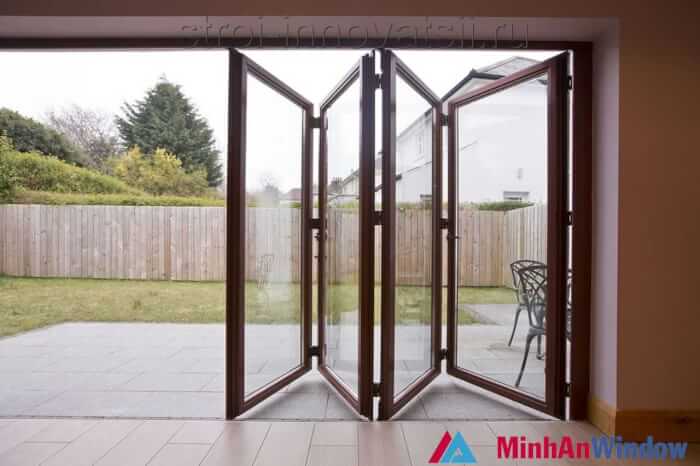 Cửa mở gấp lùa xếp trượt