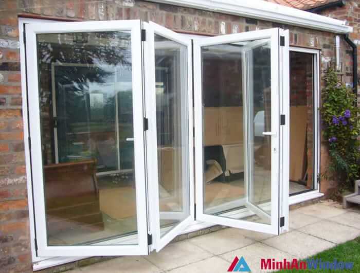 Cửa nhôm trượt gấp 3 cửa nhôm trượt gấp
