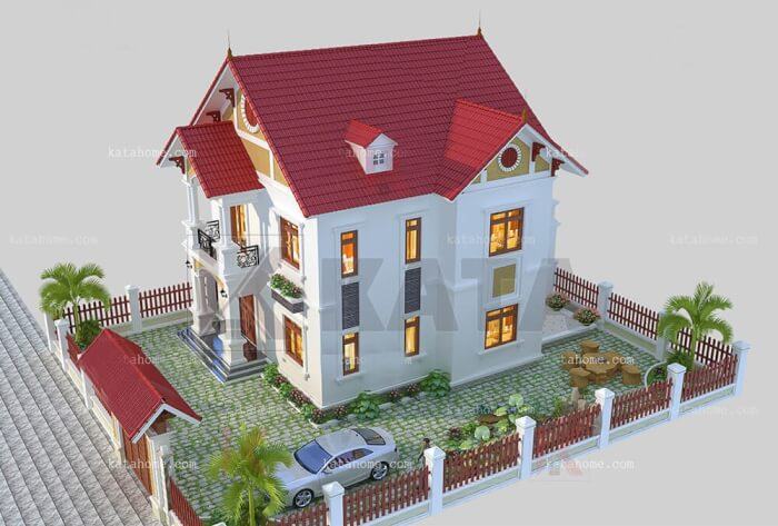 Phối cảnh mẫu biệt thự đẹp 2 Phối cảnh mẫu biệt thự đẹp 2