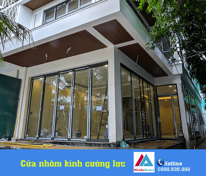 Công trình cửa nhôm kính Minh An lắp cho nhà biệt thự của khách hàng tại Bắc Ninh Công trình cửa nhôm kính Minh An lắp cho nhà biệt thự của khách hàng tại Bắc Ninh