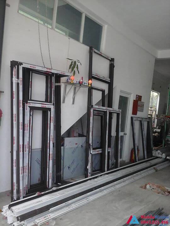 Xưởng sản xuất gia công cửa nhôm xingfa tại Bắc Giang Lap Dat Cua Nhom Kinh Bac Giang