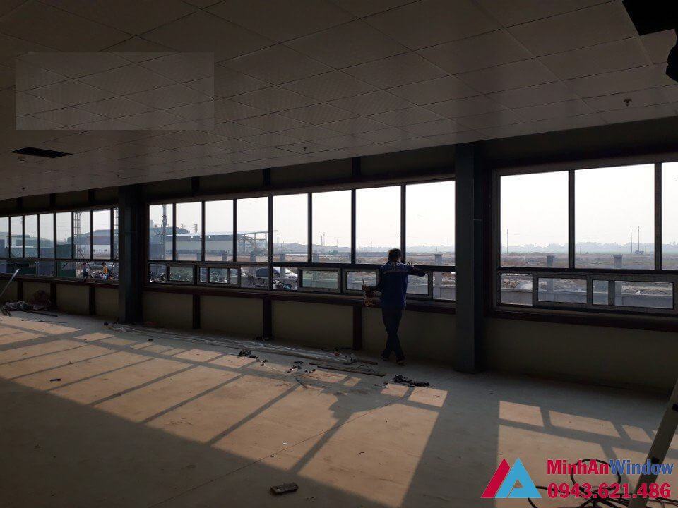 Minh An Window lắp đặt cửa nhôm kính tại KCN Tân Quang