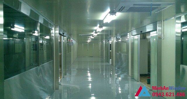 Cửa tự động tại nhà máy xưởng Hải Phòng Cua Tu Dong Khu Cong Nghiep Quang Ninh