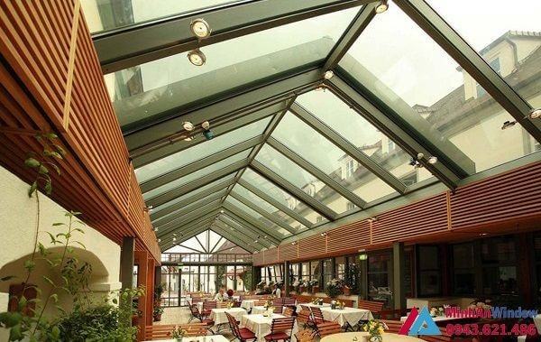 Mái che sử dụng khung bằng sắt thép tại Bắc Giang Mai Che Kinh Cuong Luc1