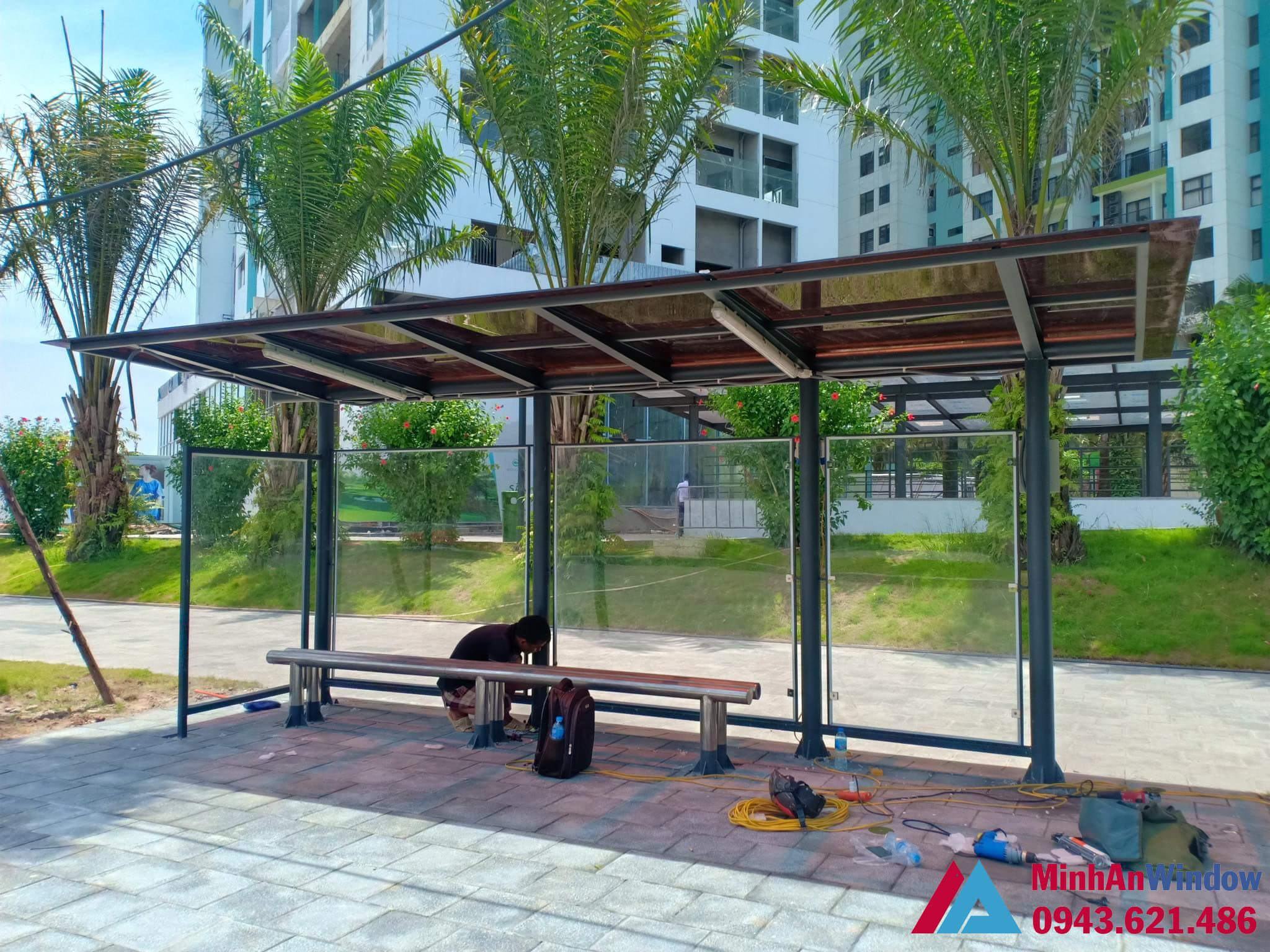 Mái nhà chờ tấm nhựa thông minh đặc màu trà mái nhà chờ tấm nhựa thông minh đặc màu trà