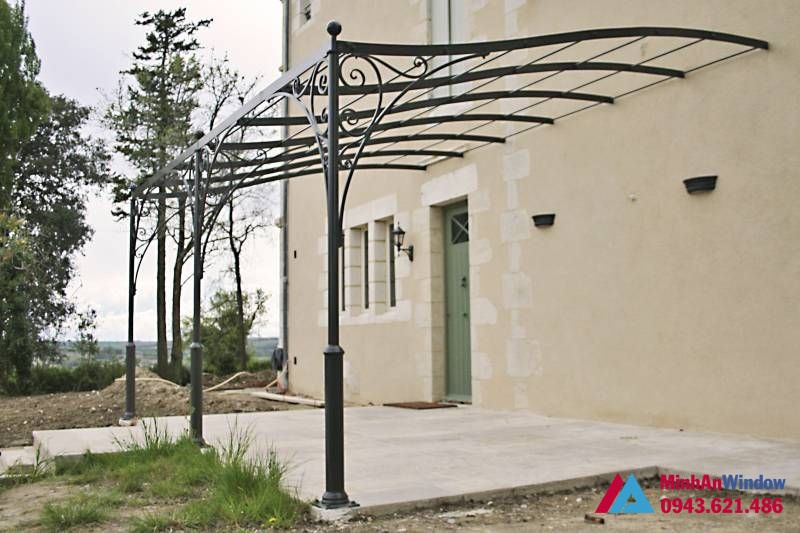 Mái kính sảnh khung sắt tại thái nguyên Mái kính sảnh khung sắt tại Thái Nguyên