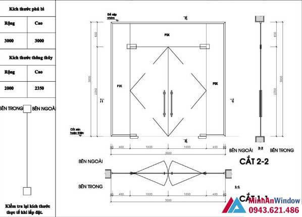 Tìm Hiểu Bản Vẽ Chi Tiết Vách Kính Cường Lực Giá Rẻ 4 Ban Ve Chi Tiet Cua Kinh Cuong Luc