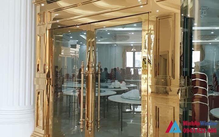 100+ Mẫu Cửa Kính Inox Mạ Vàng Thịnh Hành Nhất Năm 2020 5 Cửa Kính Inox