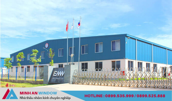 Lắp đặt hạng mục nhôm kính cho nhà máy Electric Wire & Cable Việt Nam