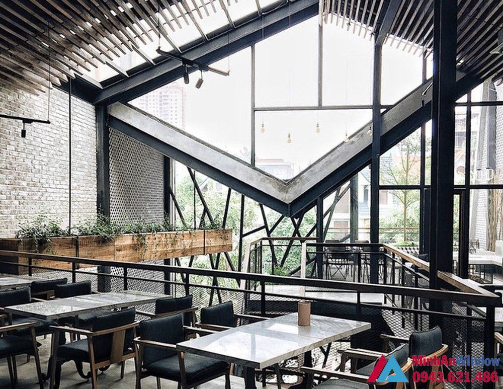 Cửa kính khung thép cho các quán cafe cao cấp chất lượng Cửa kính khung thép cho các quán cafe cao cấp chất lượng