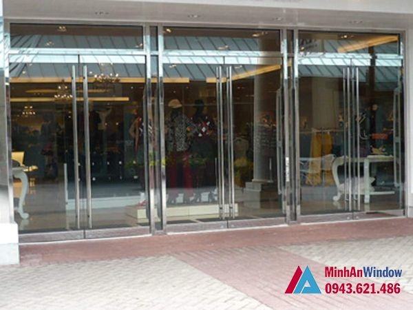 Cửa trượt kính inox Cua Kinh Inox2 Result