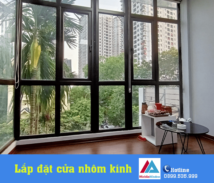 Cửa nhôm kính QMA cao cấp chất lượng - Minh An Window đã thi công