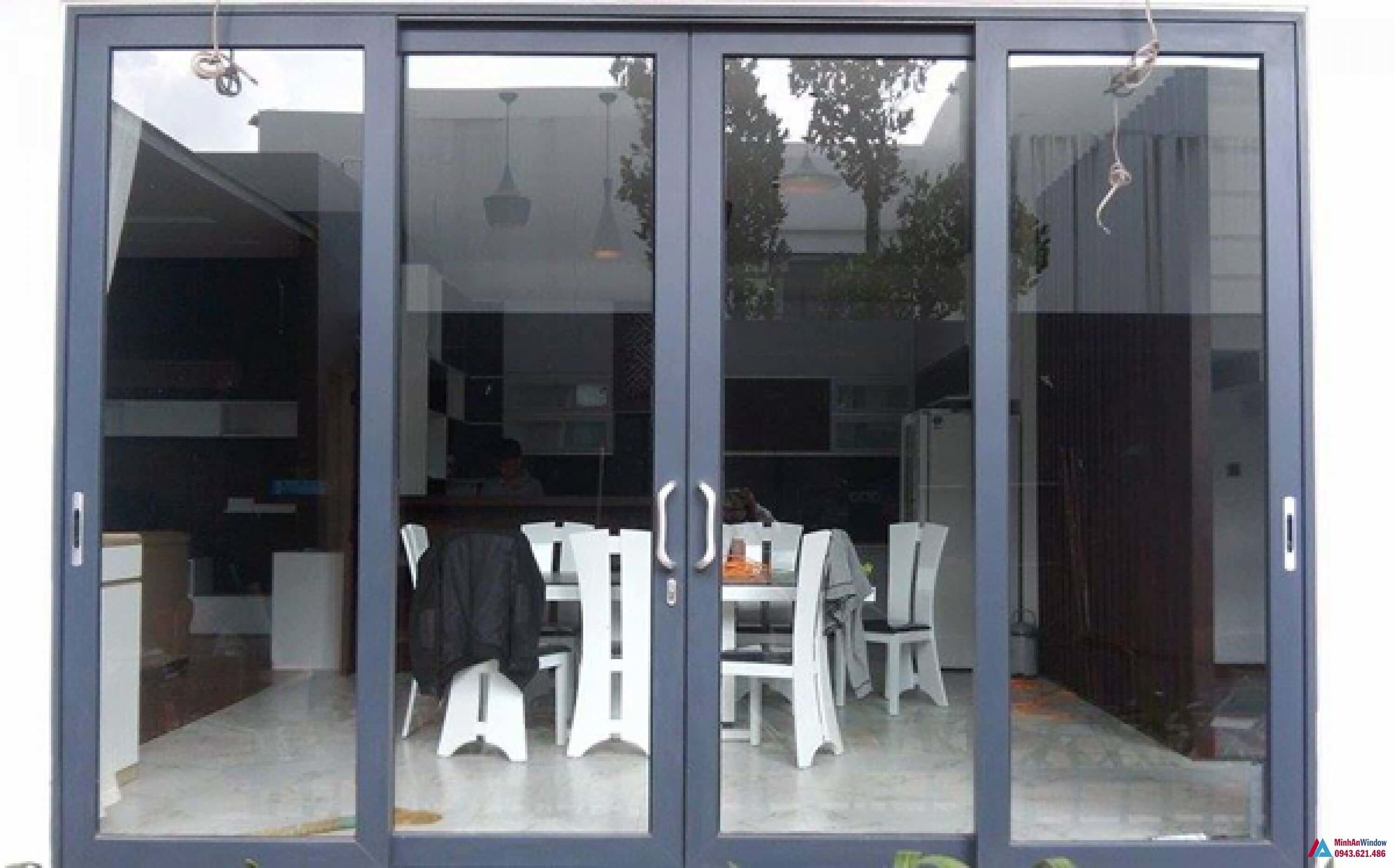 Mẫu cửa nhôm kính đẹp cao cấp(Trượt,Lùa 1 cánh,2,3,4 cánh) 21 Cua Nhom Kinh Tai Cau Giay3