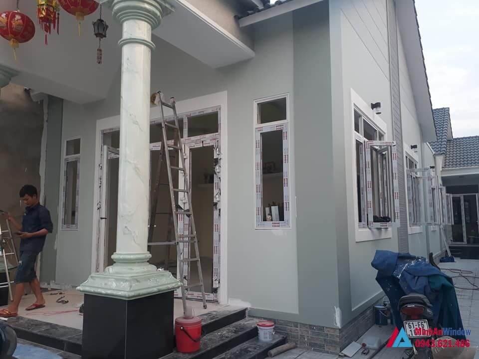 Thi Công Lắp Đặt Cửa Nhôm Kính Tại Thạch Thất 3 Cua Nhom Kinh Tai Thach That