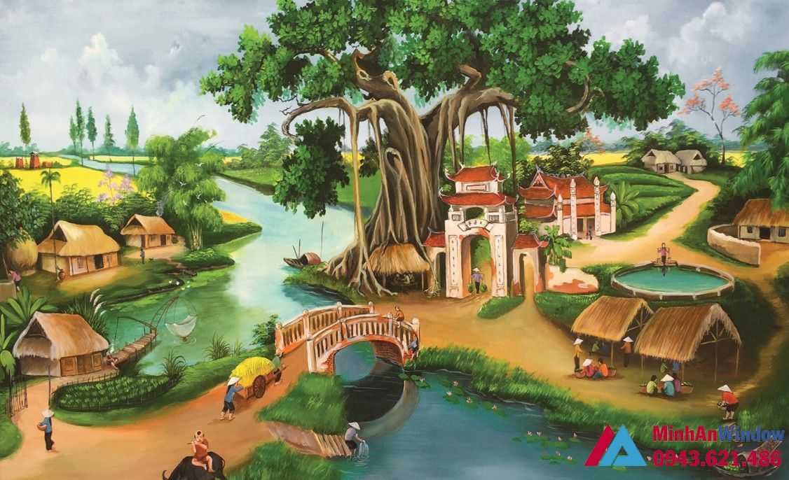 tranh kính sơn dầu tranh kính sơn dầu