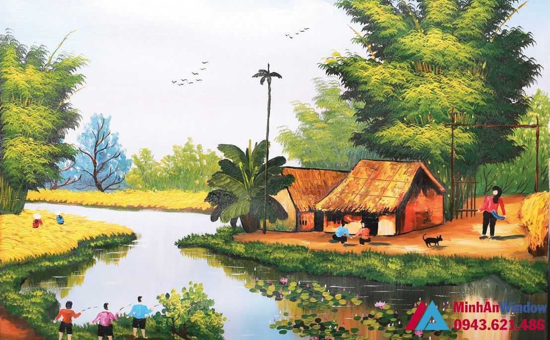 tranh kính sơn dầu tranh kính sơn dầu