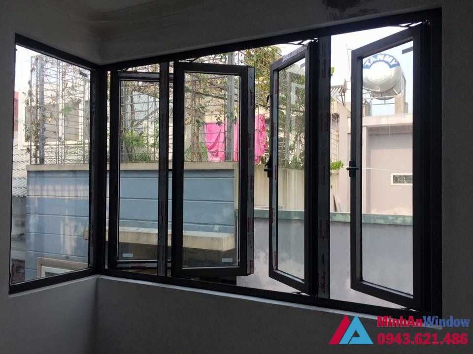 Mẫu cửa sổ nhôm kính Minh An Window lắp đặt tại Cao Bằng