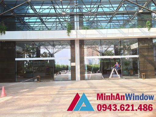 Cửa tự động Micom Nhật Bản trượt 2 cánh cửa trượt tự động