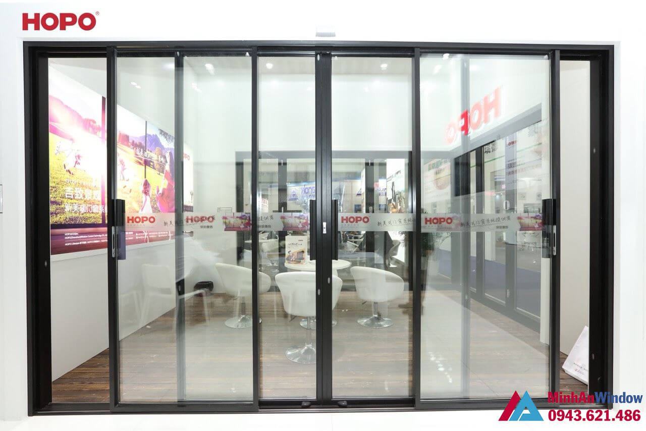 cửa nhôm 4 cánh trượt Hopo cửa nhôm 4 cánh trượt Hopo