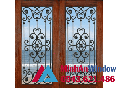 Giới Thiệu 6 Mẫu Cửa Sắt Nghệ Thuật Chất Lượng Nhất 2 Khung Sat Bao Ve Cua So Kbv05 Optimized
