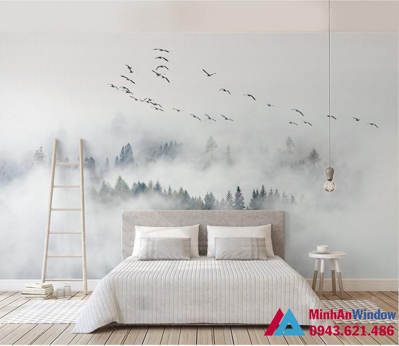 Tranh kính 3D được thiết kế tại phòng ngủ Tranh kính 3D được thiết kế tại phòng ngủ