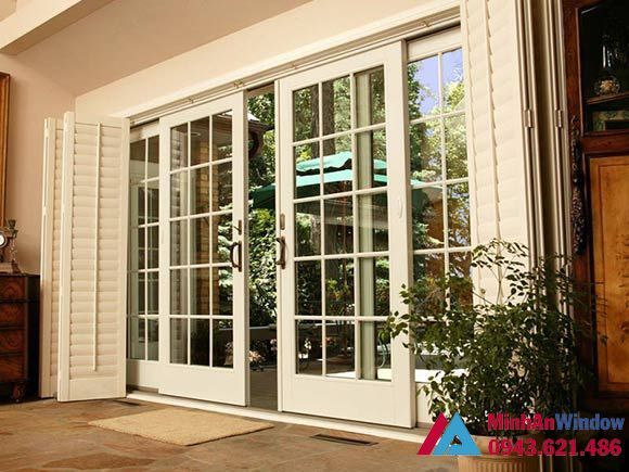 Cửa kính thủy lực cánh trượt ô kính đẹp Cửa kính thủy lực cánh trượt ô kính đẹp