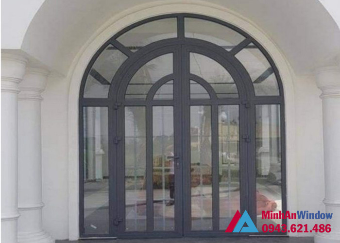 Cửa nhôm kính uốn vòm cao cấp chất lượng cho các biệt thự Cửa nhôm kính uốn vòm cao cấp chất lượng cho các biệt thự