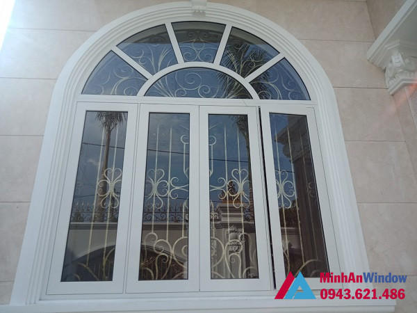 Mẫu cửa sổ nhôm kính uốn cong, uốn vòm biệt thự cao cấp Mẫu cửa sổ nhôm kính uốn cong, uốn vòm biệt thự cao cấp