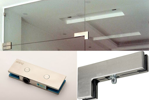Mẫu kẹp kính cường lực chữ l cao cấp Mẫu kẹp kính cường lực chữ L cao cấp