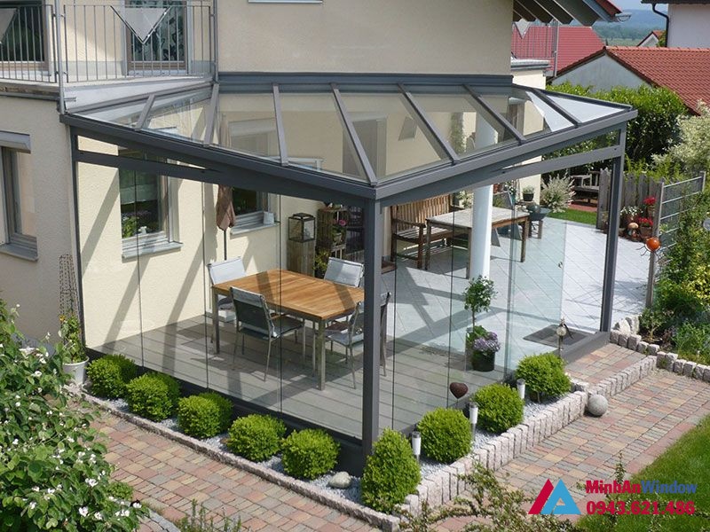 Mẫu mái kính cường lực kết hợp vách kính cực chất tại Lai Châu Mẫu mái kính cường lực kết hợp vách kính cực chất tại Lai Châu
