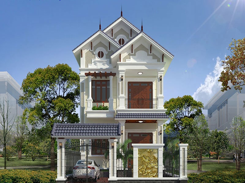 Nhà 2 tầng 4 phòng ngủ với kiến trúc không gian mở Nhà 2 tầng 4 phòng ngủ với kiến trúc không gian mở