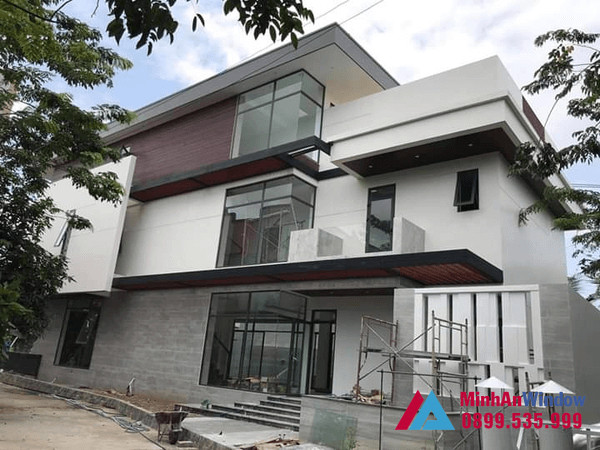 Làm cửa nhôm kính tại lào cai - các mẫu cửa hot nhất hiện nay 5 Công trình cửa nhôm kính Minh An Window lắp đặt cho khách hàng tại Lào Cai
