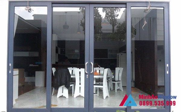 Mẫu cửa nhôm trượt quay 4 cánh cao cấp chất lượng - minh an window đã thi công Mẫu cửa nhôm trượt quay 4 cánh cao cấp chất lượng - Minh An Window đã thi công