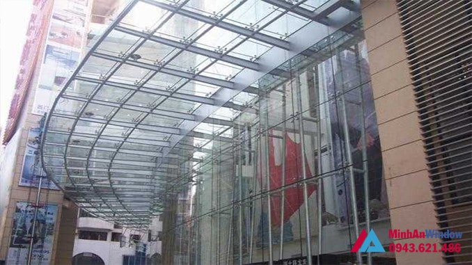 Mái vòm kính khung sắt tòa nhà Mái vòm kính khung sắt tòa nhà