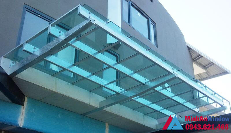 Mẫu mái kính tầng thượng Minh An Window lắp cho các công ty lớn