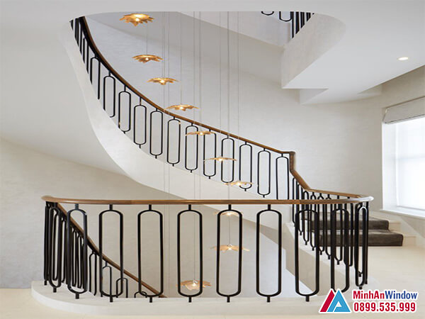 Cầu thang sắt mỹ thuật cao cấp chất lượng - minh an window đã thi công Cầu thang sắt mỹ thuật cao cấp chất lượng - Minh An Window đã thi công