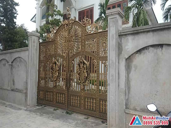 Cổng tự động âm sàn cao cấp chất lượng - Minh An Window đã thi công Cổng tự động âm sàn cao cấp chất lượng - Minh An Window đã thi công