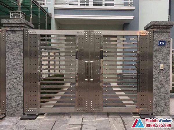 Cửa cổng inox tại Bắc giang mẫu cao cấp chất lượng - Minh An Window đã thi công Cửa cổng inox tại Bắc giang mẫu cao cấp chất lượng - Minh An Window đã thi công