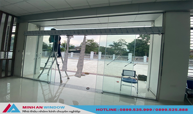 Cửa kính cường lực tại Hải Phòng - Minh An Window đã thi công và lắp đặt