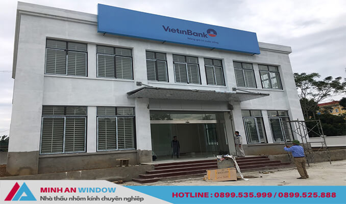 Minh An Window lắp đặt cửa tự động cho tòa nhà Viettin Bank Biên Giang(Hà Nội)