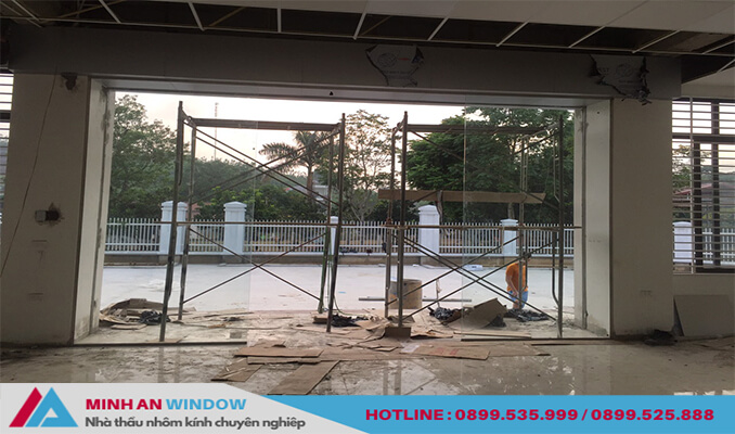 Minh An Window lắp đặt cửa kính cường lực tại Thái Bình chất lượng