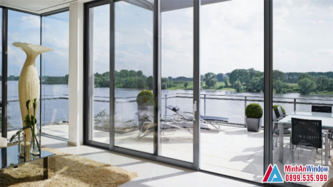 Mẫu cửa lùa nhôm kính cao cấp đẹp - Minh An Window đã thi công Mẫu cửa lùa nhôm kính cao cấp đẹp - Minh An Window đã thi công