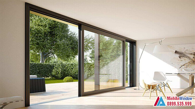 Cửa lùa nhôm kính 2 cánh lớn cho các phòng làm việc cần không gian thoáng đãng - Minh An Window đã thi công Cửa lùa nhôm kính 2 cánh lớn cho các phòng làm việc cần không gian thoáng đãng - Minh An Window đã thi công